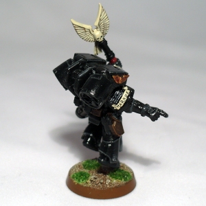 Space Marine Chaplain with jump pack - click to enlarge