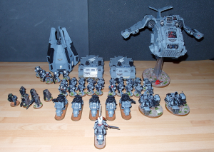 1250pt Space Marine force - click to enlarge